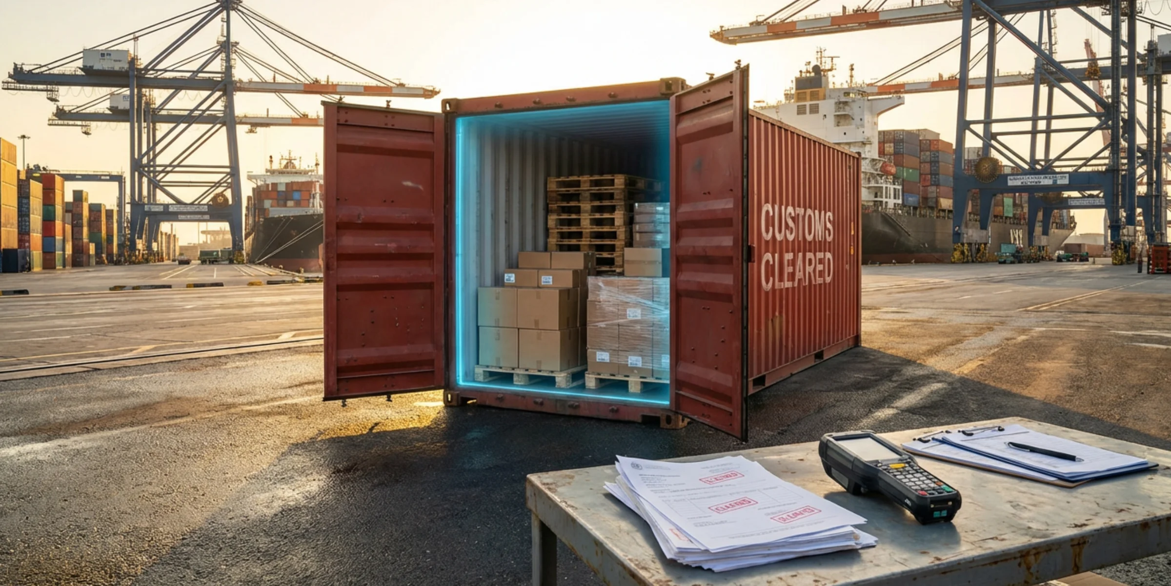 Request customs clearance service